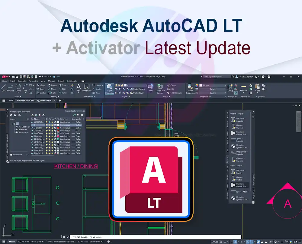 Autodesk AutoCAD LT 2026.1 + Crack