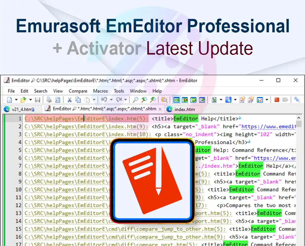 Emurasoft EmEditor Professional 25.2.2 + Crack