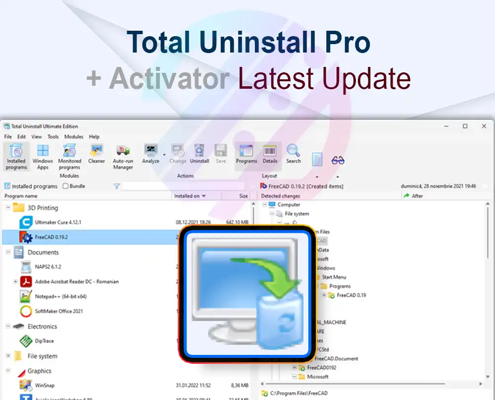 Total Uninstall Pro 7.6.2.367 + Crack Total Uninstall Pro 7.6.2.367 + Crack