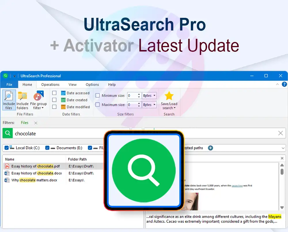 UltraSearch Pro 4.8.4.1184 + Crack