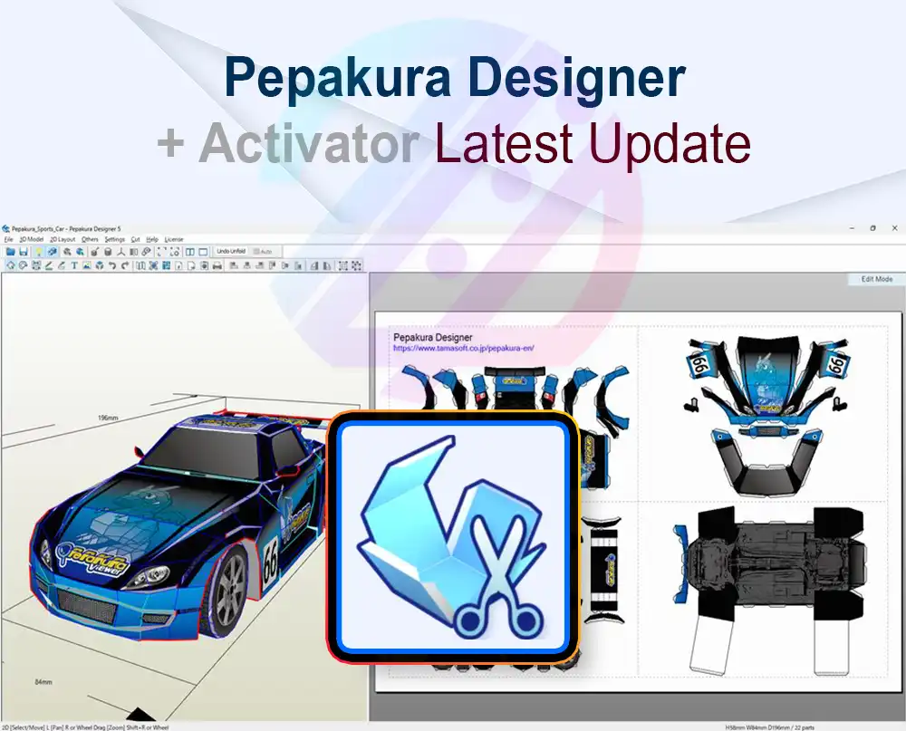 Pepakura Designer 6.1.1 + Crack
