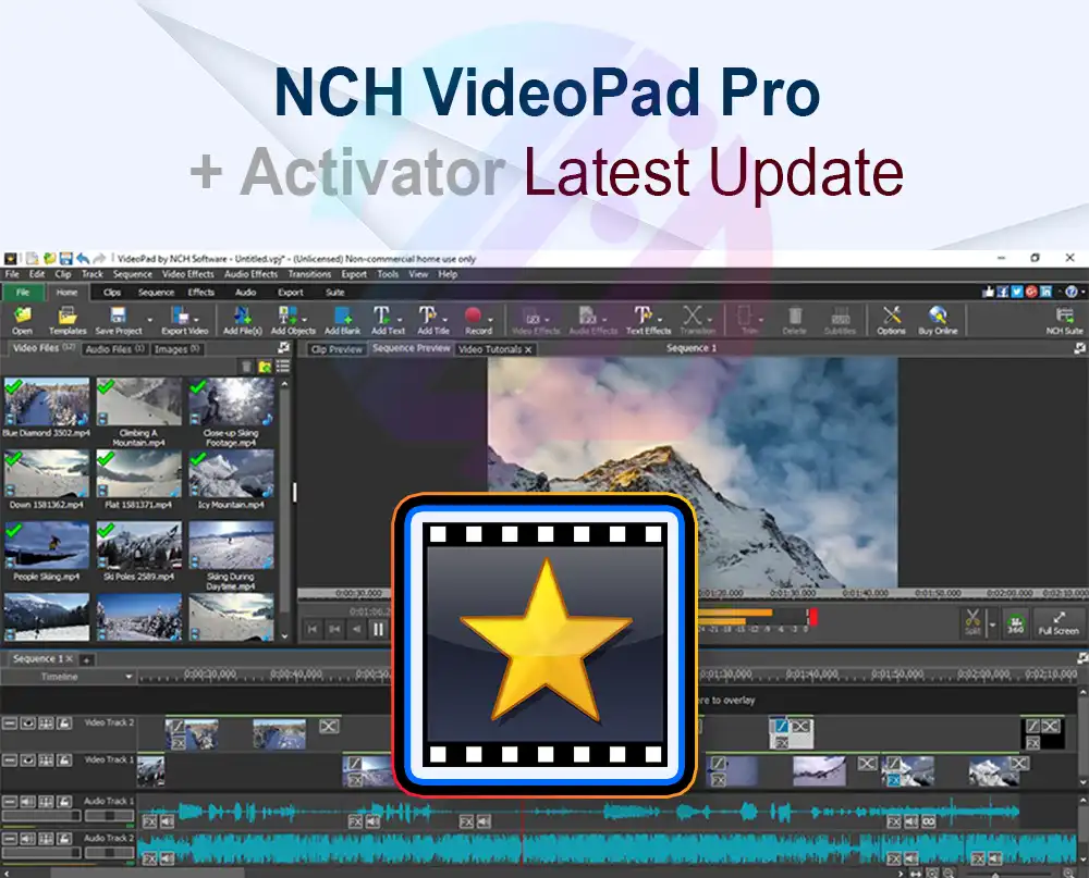 NCH VideoPad Pro 17.51 + Crack