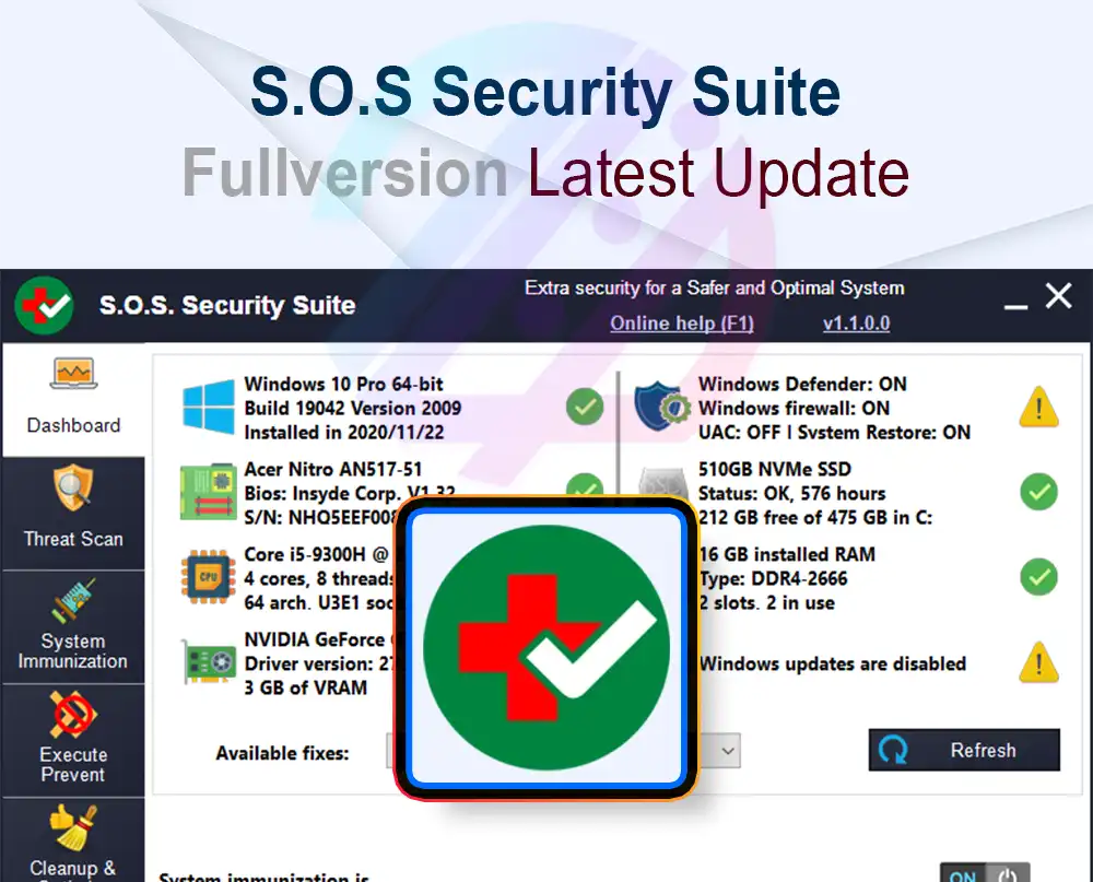 S.O.S Security Suite 2.9.9 Fullversion