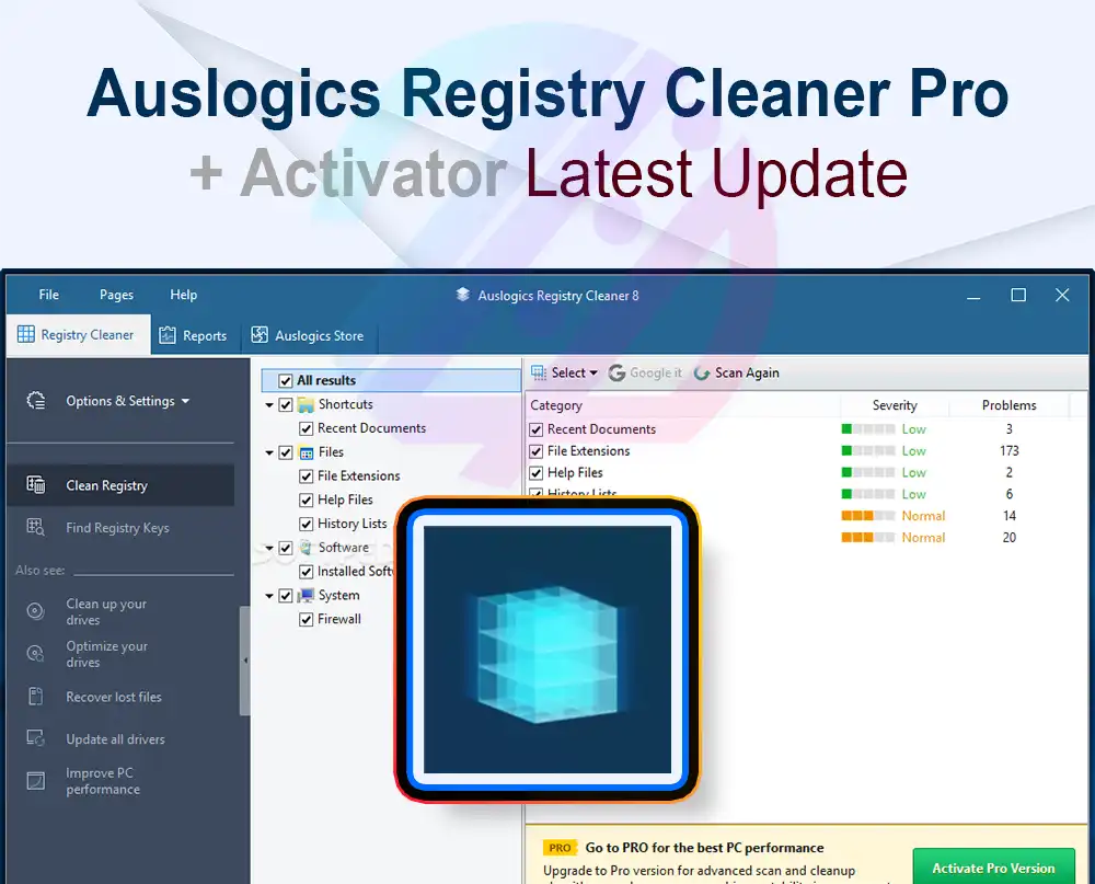 Auslogics Registry Cleaner Pro 11.1.0 + Crack