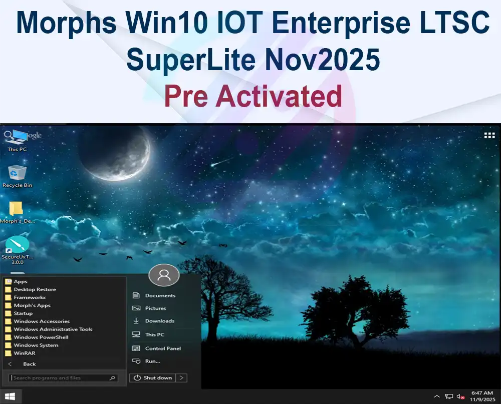 Morphs Win10 IOT Enterprise LTSC SuperLite Nov2025