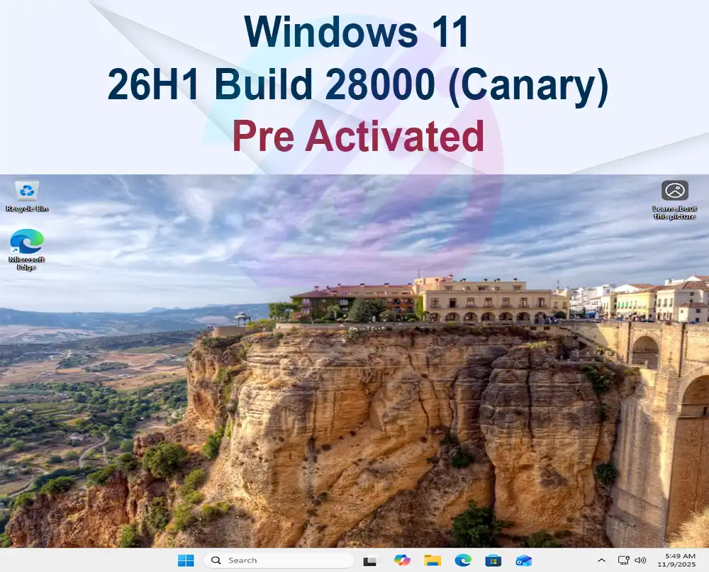 Windows 11 26H1 Build 28000 (Canary)
