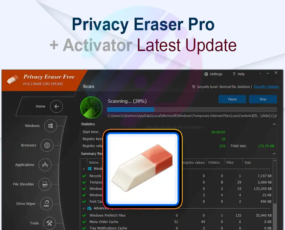 Privacy Eraser Pro 6.25.0.5456 + Crack Privacy Eraser Pro 6.25.0.5456 + Crack